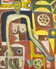 Wayne Eager, Untitled (Figure) 1985 acrylic on board Provenance:, acrylic
