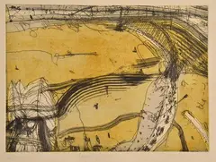 John Olsen, Sydney Harbour, Seaport of Desire, 2002-2003, viii) Opera House suite of seven etchings complete with title page and case, ed. 16/90