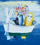 All on a Summer's Day screenprint, ed.44/90 signed lower right: Blackman by Charles Blackman, screenprint, sold Sep 2014