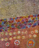 Patju Presley, Kamandi acrylic on canvas inscribed with artist's name, title and Irrunytju Arts cat no.IRR071396 and Agathon Galleries cat no. AGPP100707003 verso 215 x 168cm, acrylic