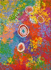 Myra Cook, Wati Njinga 2008 acrylic on canvas inscribed with artist's name, title and date verso 160 x 121cm, acrylic