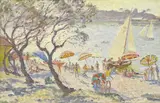 John Rowell, The Beach, Mornington (Victoria), oil on canvas