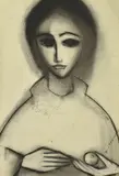 Robert Dickerson, Mavis, charcoal