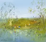 David Boyd, At the City's Edge, oil on canvas