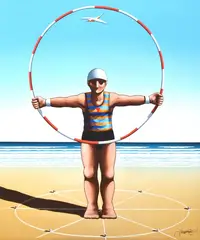 James Willebrant, Man Dial, 1995, acrylic on canvas