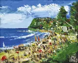 Newport by Pro Hart, oil on board, sold Mar 2014