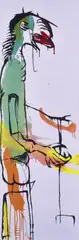 Foreign Correspondent by Adam Cullen, 2002, acrylic on canvas, offered Mar 2014