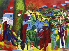 Peter Walsh, Arcadia, 2003-2004, oil on linen