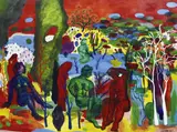 Peter Walsh, Arcadia, 2003-2004, oil on linen