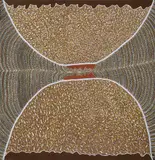 Peggy Griffiths, Goodim, natural earth pigments on canvas