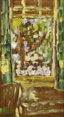 Window by Grace Cossington Smith, 1971, oil and pencil on board, sold Mar 2014