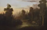 William Short Senior, River Scene with Cattle, 1892, oil on canvas