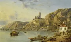 Henry Gritten, The Castle, Beilstein on Moselle (Metternich Castle), 1858, oil on canvas