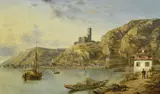 Henry Gritten, The Castle, Beilstein on Moselle (Metternich Castle), 1858, oil on canvas