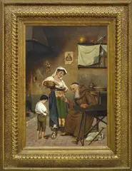 Antonio Costa, The Introduction, oil on canvas