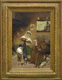 Antonio Costa, The Introduction, oil on canvas