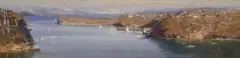 Sydney Harbour by Ken Knight, oil on board, sold Mar 2014