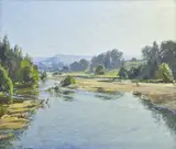 Will Ashton, Morning Light, Richmond, oil on canvas