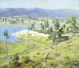 Greg Allen, Kardinia Reservoir, 1981, oil on canvas