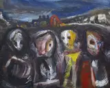 Danila Vassilieff, Four Figures and Industrial Landscape
