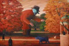James Davis, Autumn in the Edinburgh Gardens I, 2007, oil on canvas