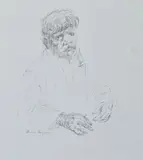Russell Drysdale, Brandy John, ink on paper