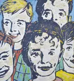 David Bromley, The Boys, oil on canvas