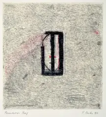 Unititled by Paul Partos, 1990, etching P/P, sold Mar 2014