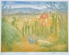 Forcoli by Arthur Boyd, etching 31/40, sold Mar 2014