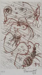 John Perceval, Ant, 1989, coloured etching P/P