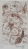John Perceval, Ant, 1989, coloured etching P/P