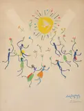 La Ronde de la Jeuness by Pablo Picasso, lithograph 8/800, sold Mar 2014