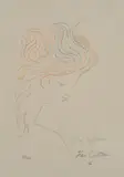 Jean Cocteau, Head in Profile, lithograph 62/200