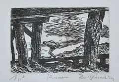 Runner by Rick Amor, 1989, etching A/P, sold Mar 2014