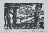 Rick Amor, Runner, 1989, etching A/P