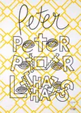 Peter Tyndall, A Person Looks at a Work of Art, Someone Looks at Something..., 1990, screenprint XXIV/XLV