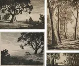 Ernest Abbott, Four Works:, etching (4)