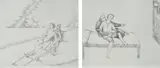 Vivienne Shark Lewitt, Two Works: Untitled, 1988, etching 18/40 (2)