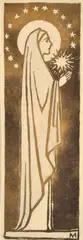 Margeurite Mahood, Madonna, linocut