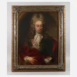 Prof. Nicolas de Largillière, Barockes Herrenportrait, Öl auf Leinwand