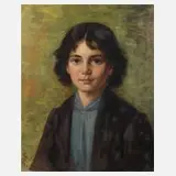 Gert Parin, Knabenbildnis, Öl auf Leinwand