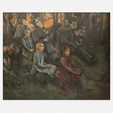 Rudi Rother, Abendfrieden, Öl auf Leinwand