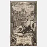 Jacob Andreas Fridrich, In der Arena, Kupferstich