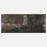 Prof. Ernst Fuchs, "Zyklopische Landschaft"