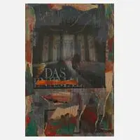 Salvadore Dallvero, Das Denkmal, Aquarellfarben und Collage