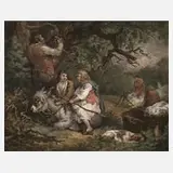 William Ward, Korkernte im Wald