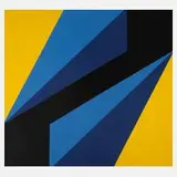 Prof. Helmut Sundhaußen, Geometrische Komposition, 1935, Farbsiebdruck