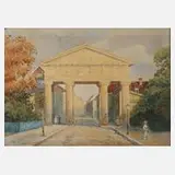 Das Magdeburger Tor in Köthen by Martin Theuerjahr, Aquarell, offered Oct 2020