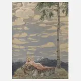Walther Gasch, "Diana", 1921, Gouache auf Karton