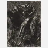 Prof. Hubertus Giebe, "Zu Max Jacob …", 1953, Radierung auf Büttenpapier